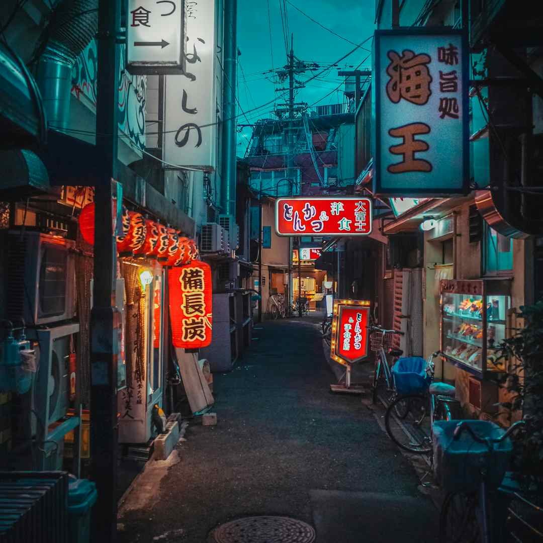 Neon lit alley at night, funny chainsaw man pick up lines to break the ice